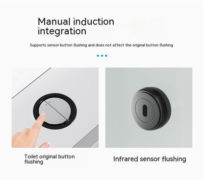 Dispositivo de descarga con sensor automático para inodoro inteligente