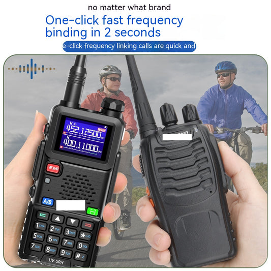 Talkie-walkie UV5R UV-5RH, correspondance de fréquence en un clic, charge directe de Type C