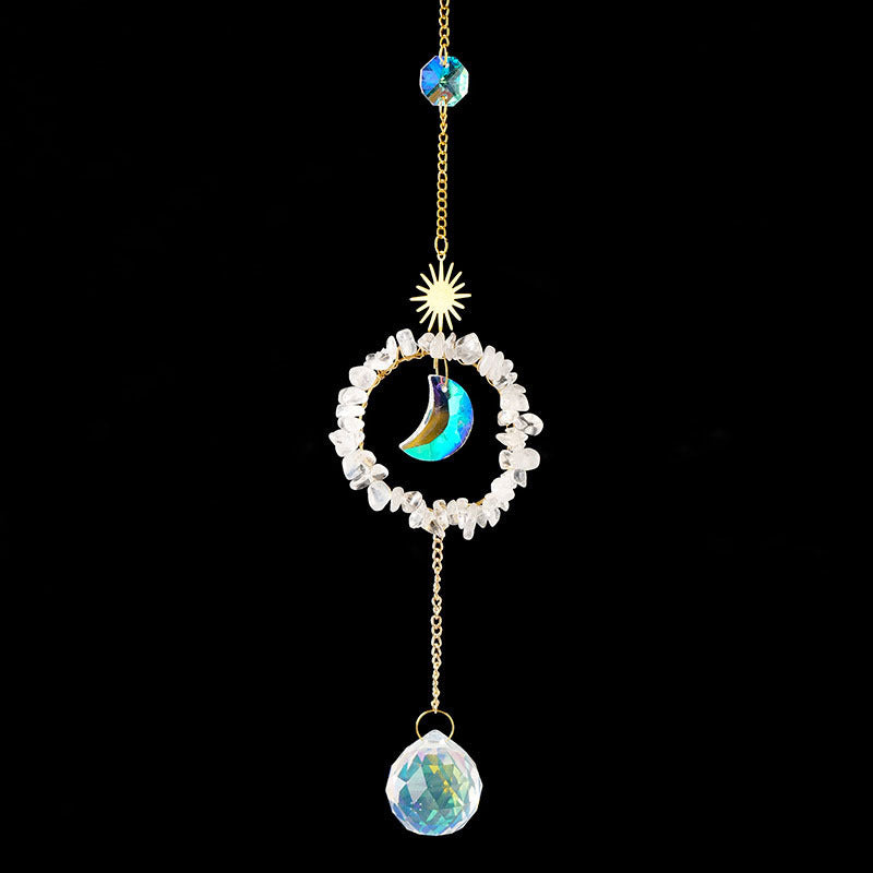 Natural Crystal Gravel Home Christmas Pendant