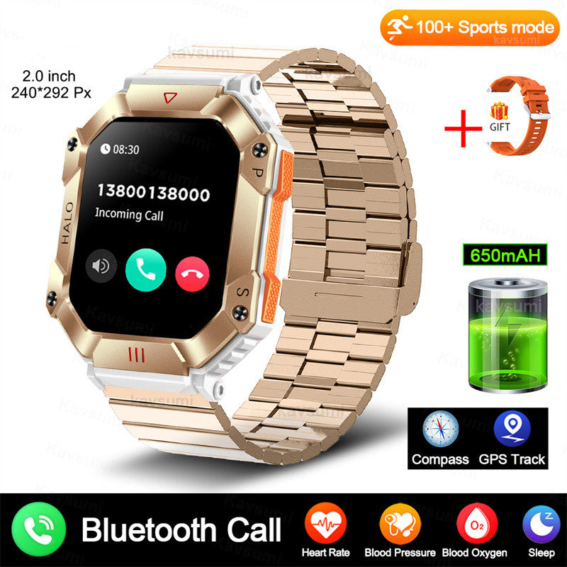 New Military Smart Watch For Android GPS Ftiness Women