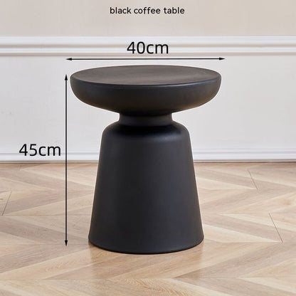 Taburete de setas Mesa minimalista de plástico Mesa de centro pequeña Mesita de noche Mesa pequeña