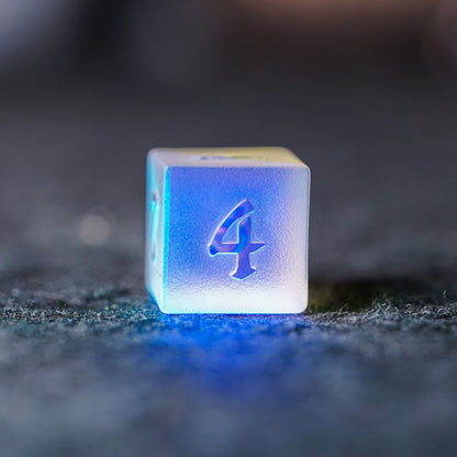 Phantom Crystal Frosted Relief Dice