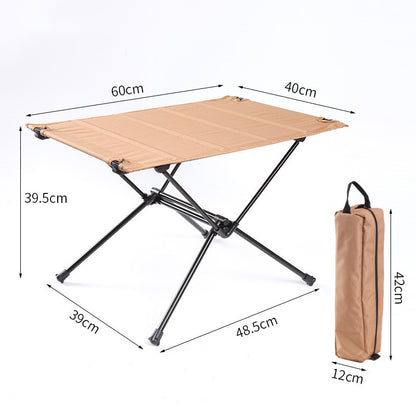 Outdoor Portable Aluminum Alloy Ultra-light Folding Table And Chair Stool