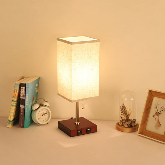 USB Rechargeable Table Lamp Nordic Bedroom Bedside Lamp