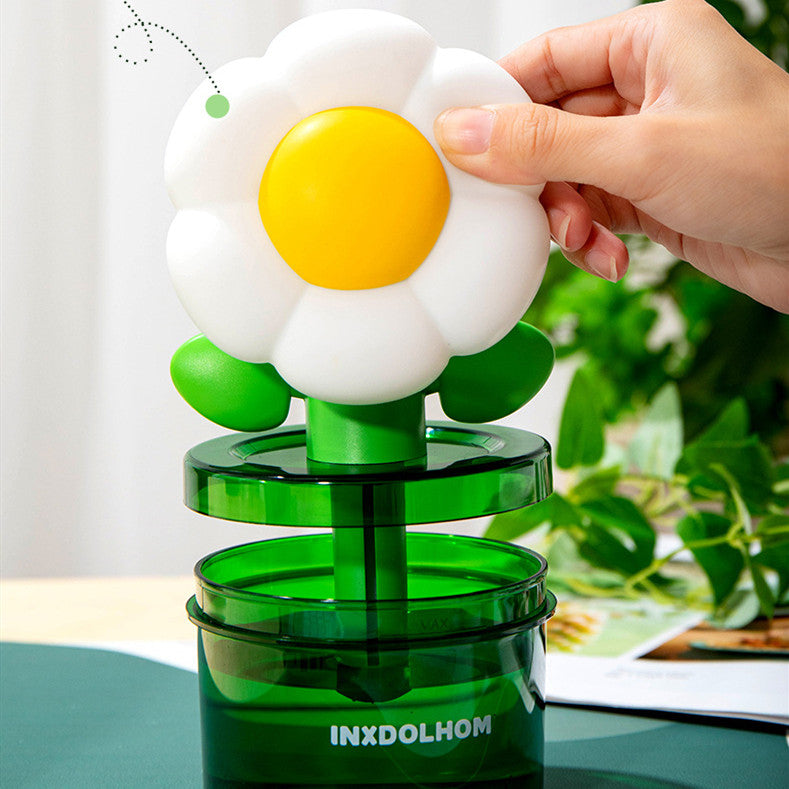 Humidificador de flores pequeño, carga USB, creatividad de escritorio