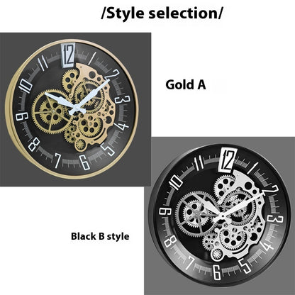 European-style Fashion Iron Wall Clock Living Room Decoration