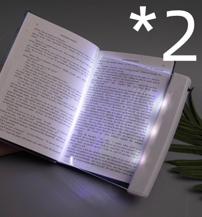 Lámpara de lectura de libros con Panel LED regulable, protección ocular, lámpara de libros de aprendizaje, resina acrílica para lectura nocturna