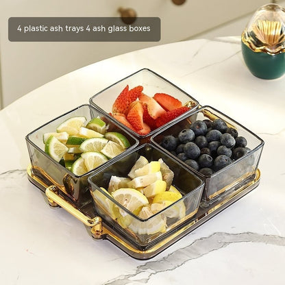 Assiette de fruits, salon, Table basse, boîte de rangement domestique