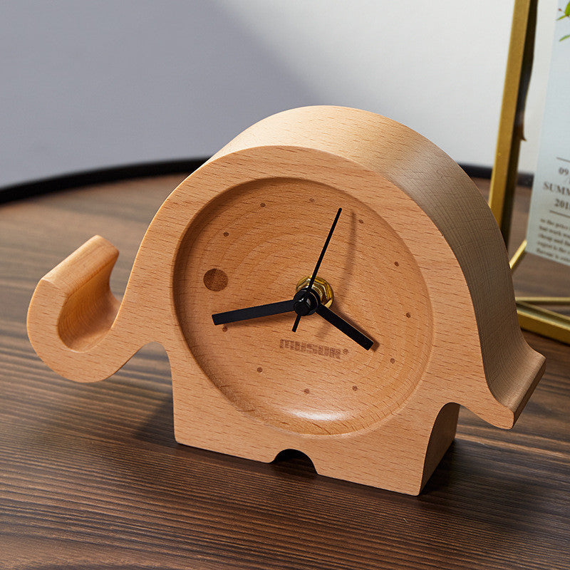 Reloj de escritorio de nogal Creative Home