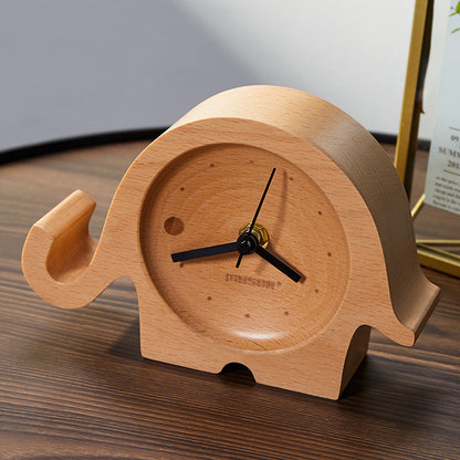 Reloj de escritorio de nogal Creative Home