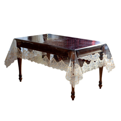 Tapis de Table transparent résistant à l'huile, nappe basse jetable