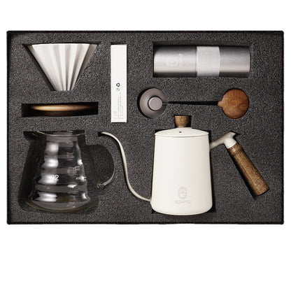 Ensemble de café à main de Style Simple américain, ensemble de cinq pièces avec cafetière, cadeau