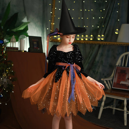 Vêtements d'Halloween pour enfants Robe pour filles