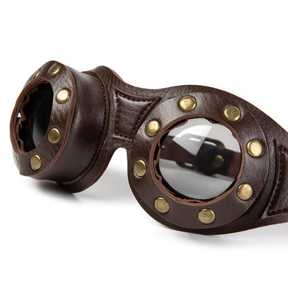 Gafas de sol estilo steampunk estilo retro industrial para cosplay de Halloween