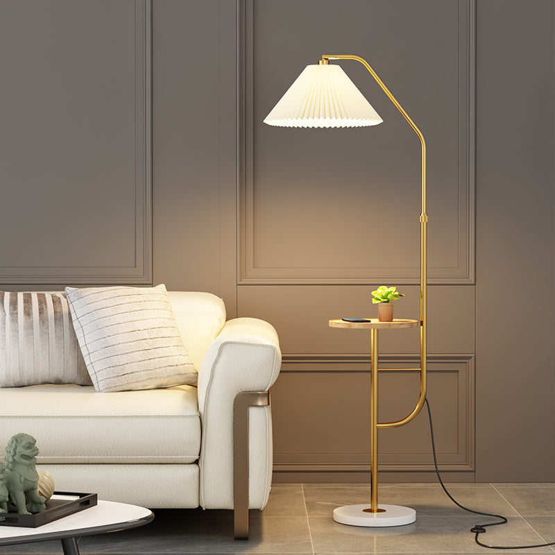 Lampe de bureau de luxe avec chargeur sans fil USB, style nordique