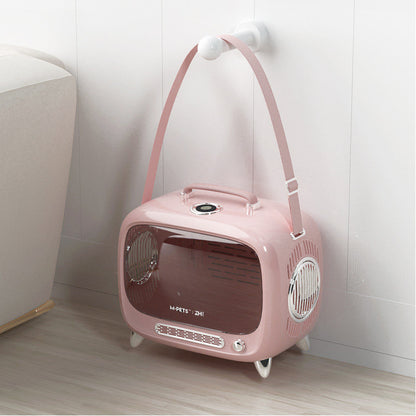 Sac à dos TV pour chat, Capsule spatiale Portable, sac à dos pour animaux de compagnie, transport de grande capacité, Portable