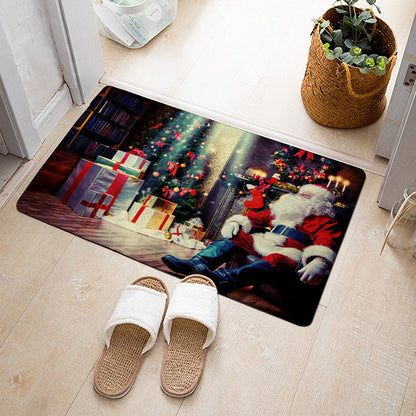 Christmas Floor Mat Bedroom Bathroom Home Absorbent Non-slip