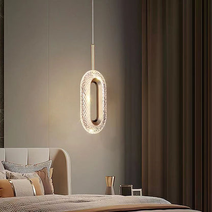 Lustre de chevet de chambre à coucher de luxe léger, moderne, minimaliste, longue ligne, petit plafonnier