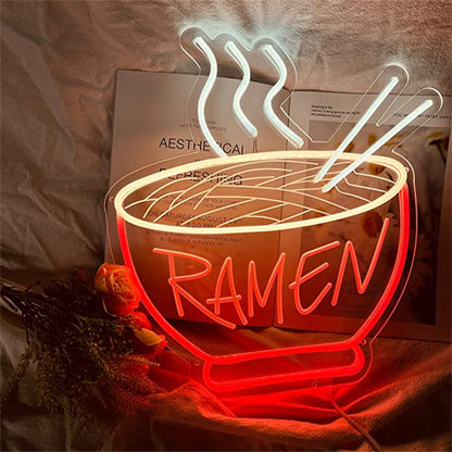 Creative Shape Noodle Background Wall LED Light