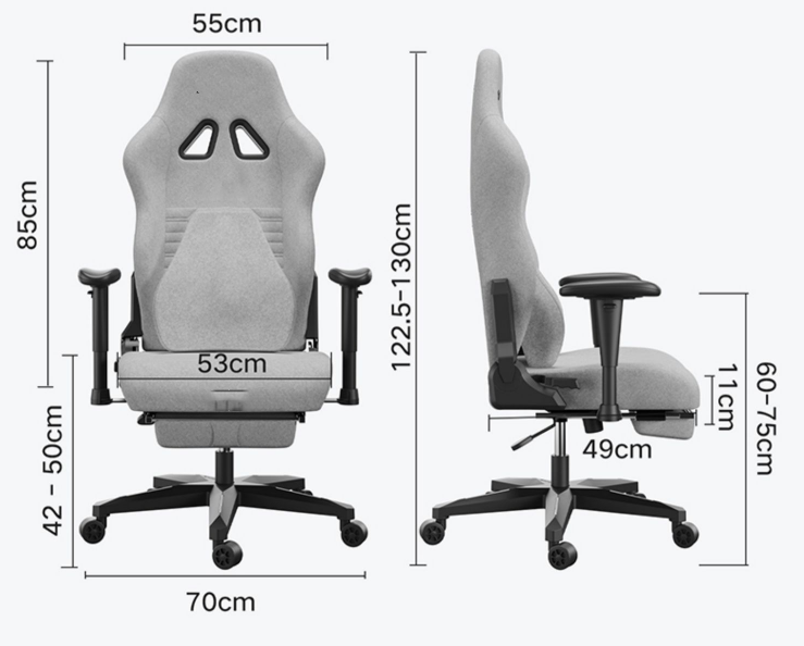 La silla para deportes electrónicos es respetuosa con la piel y transpirable