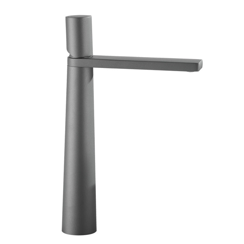 Grifo de lavabo artesanal alemán, grifo gris pistola para baño