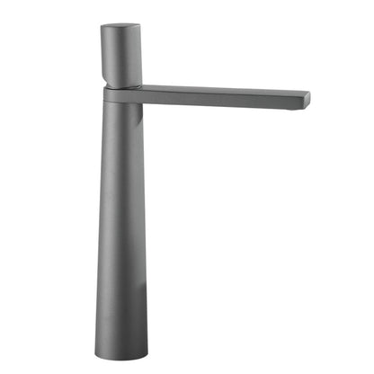 Grifo de lavabo artesanal alemán, grifo gris pistola para baño