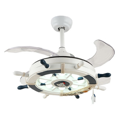 Lampe de ventilateur montée au plafond dans le salon