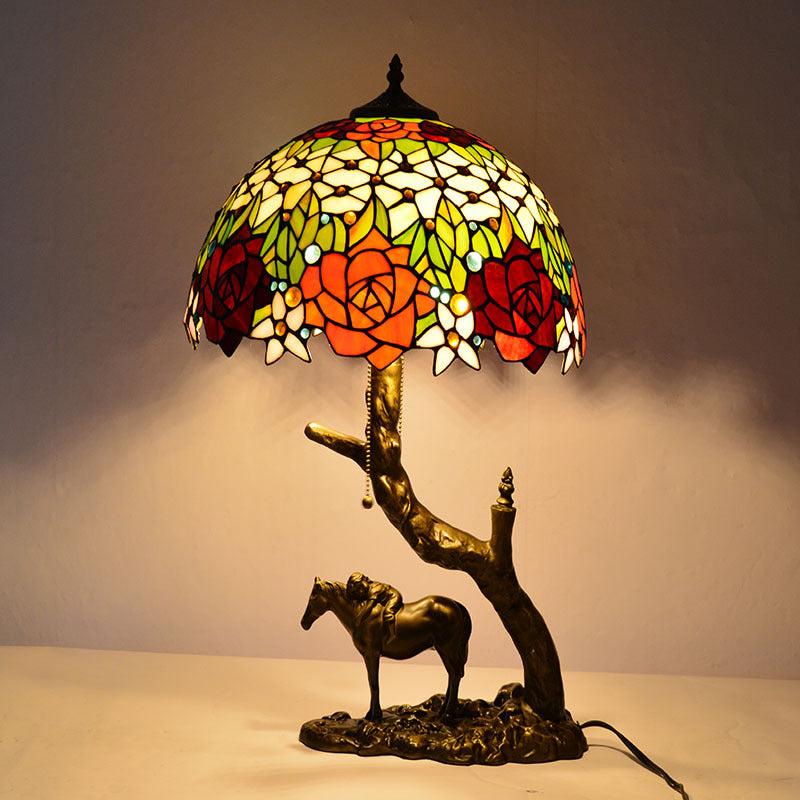 European Vintage Tiffany Table Lamp