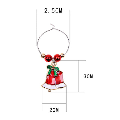 Christmas Home Wine Glass Decorative Ring