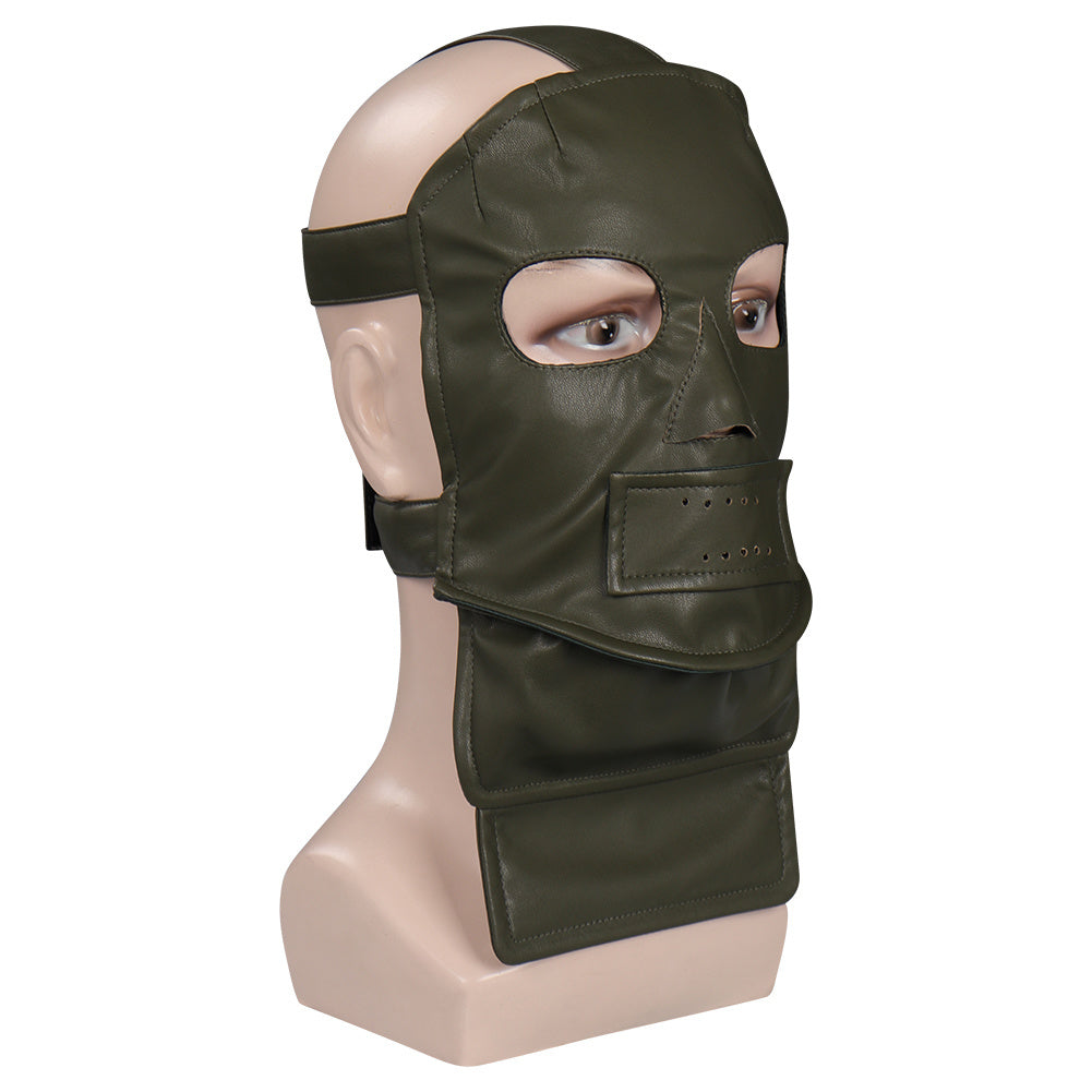 Leather Face Mask Half Face Halloween Party Costume Props