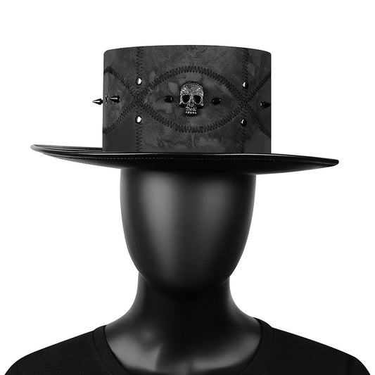 Chapeau haut de forme unisexe pour gentleman magique, style punk européen et américain pour Halloween