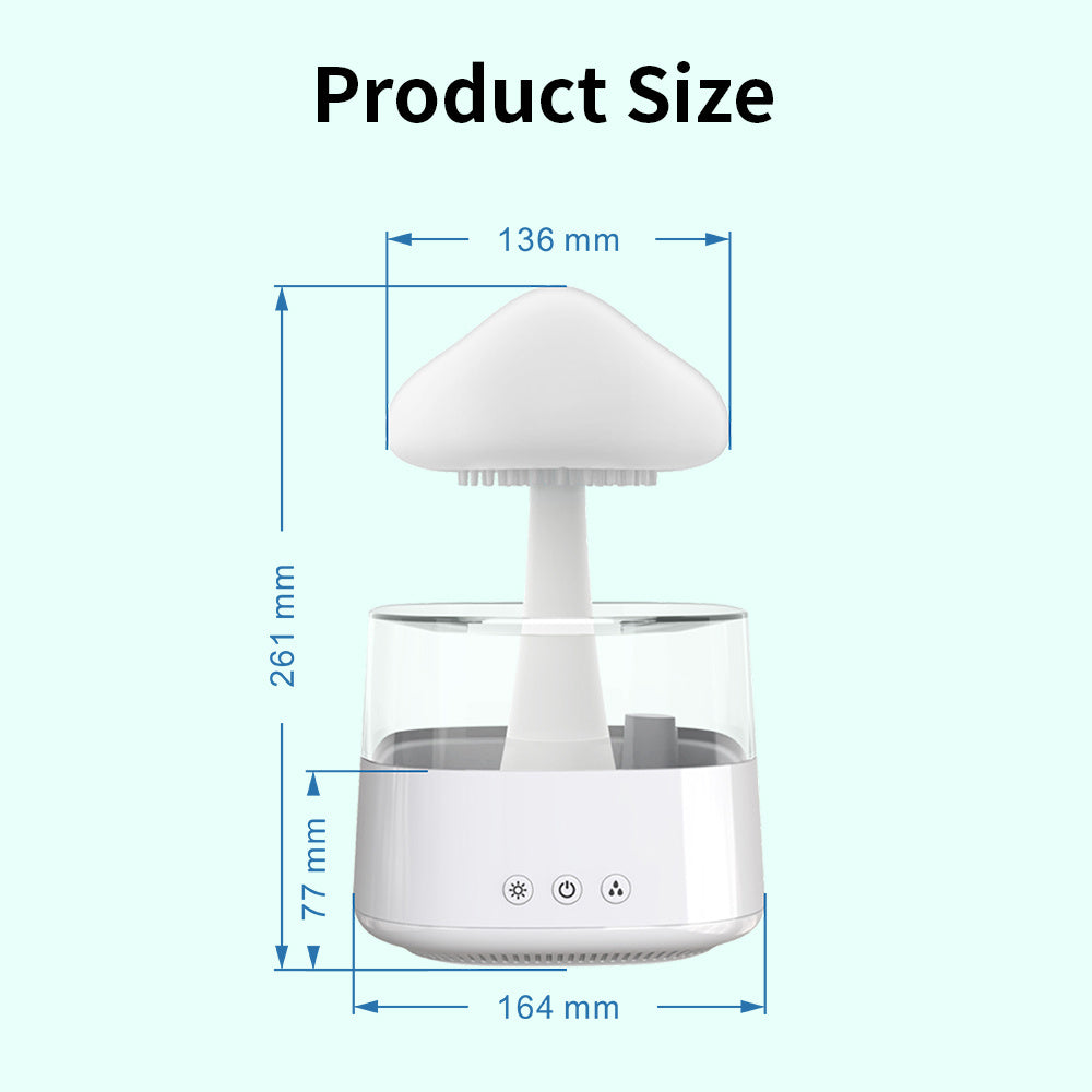 Humidificateur de pluie Humidificateur de champignon Humidificateur de nuage de pluie Humidificateur de goutte d'eau