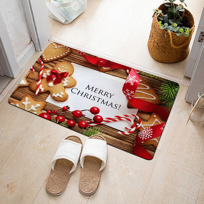 Christmas Floor Mat Bedroom Bathroom Home Absorbent Non-slip