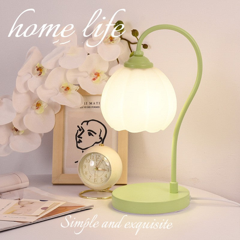 Flower Table Lamp Reading Bedroom Ambience Light