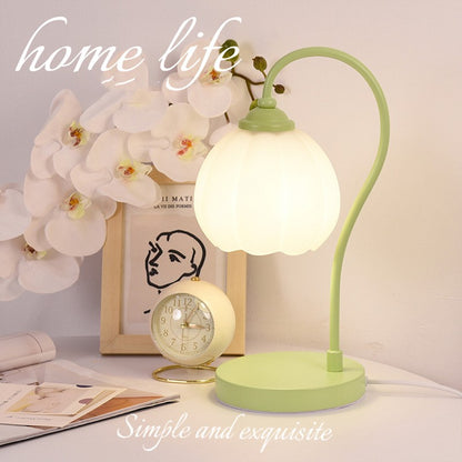 Lampe de table à fleurs, lampe de lecture, lumière d'ambiance pour chambre à coucher