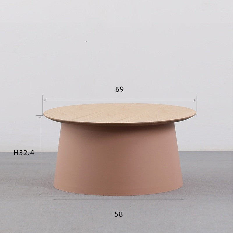 Simple Solid Wood Tea Table Living Room Simple Round Tea Table Sofa Edge Several