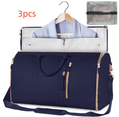 Bolso de viaje de gran capacidad, bolso de mujer, bolso plegable para traje, bolsos de ropa impermeables