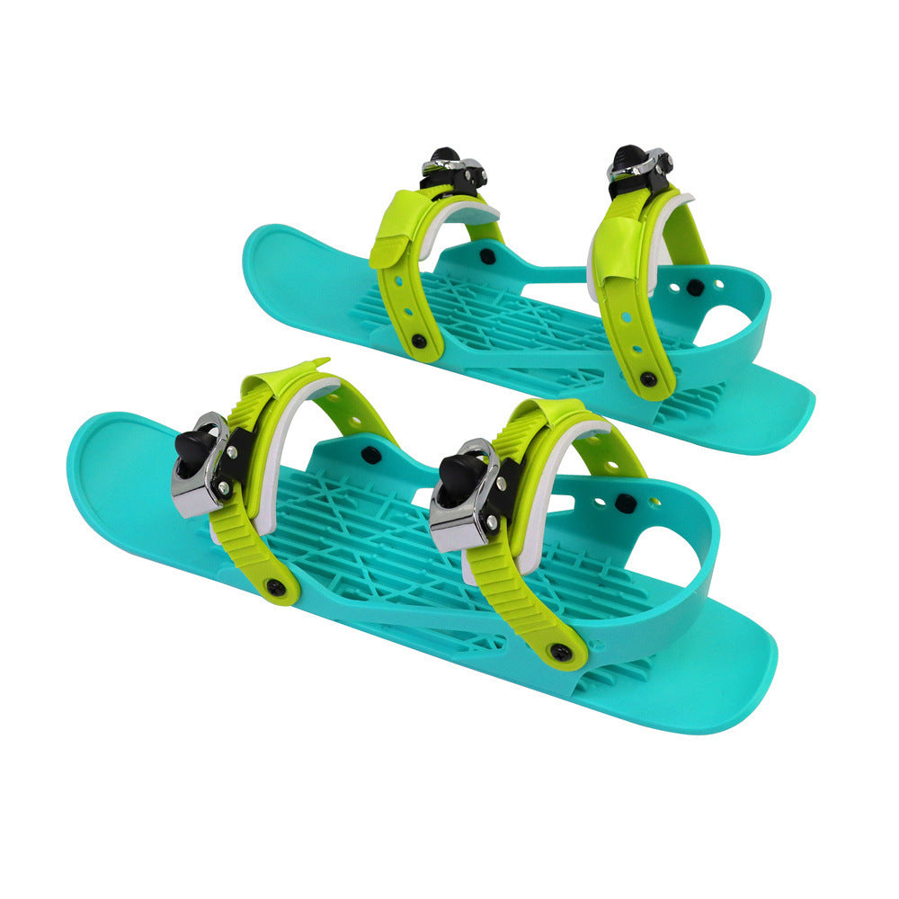 Mini patins de Ski portables, chaussures de patins réglables pour la neige