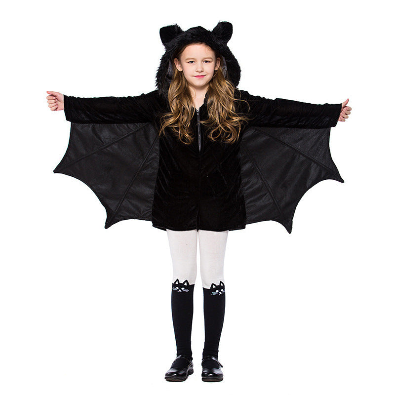 Déguisement d'Halloween pour enfants - Costume de chauve-souris noire - Cosplay