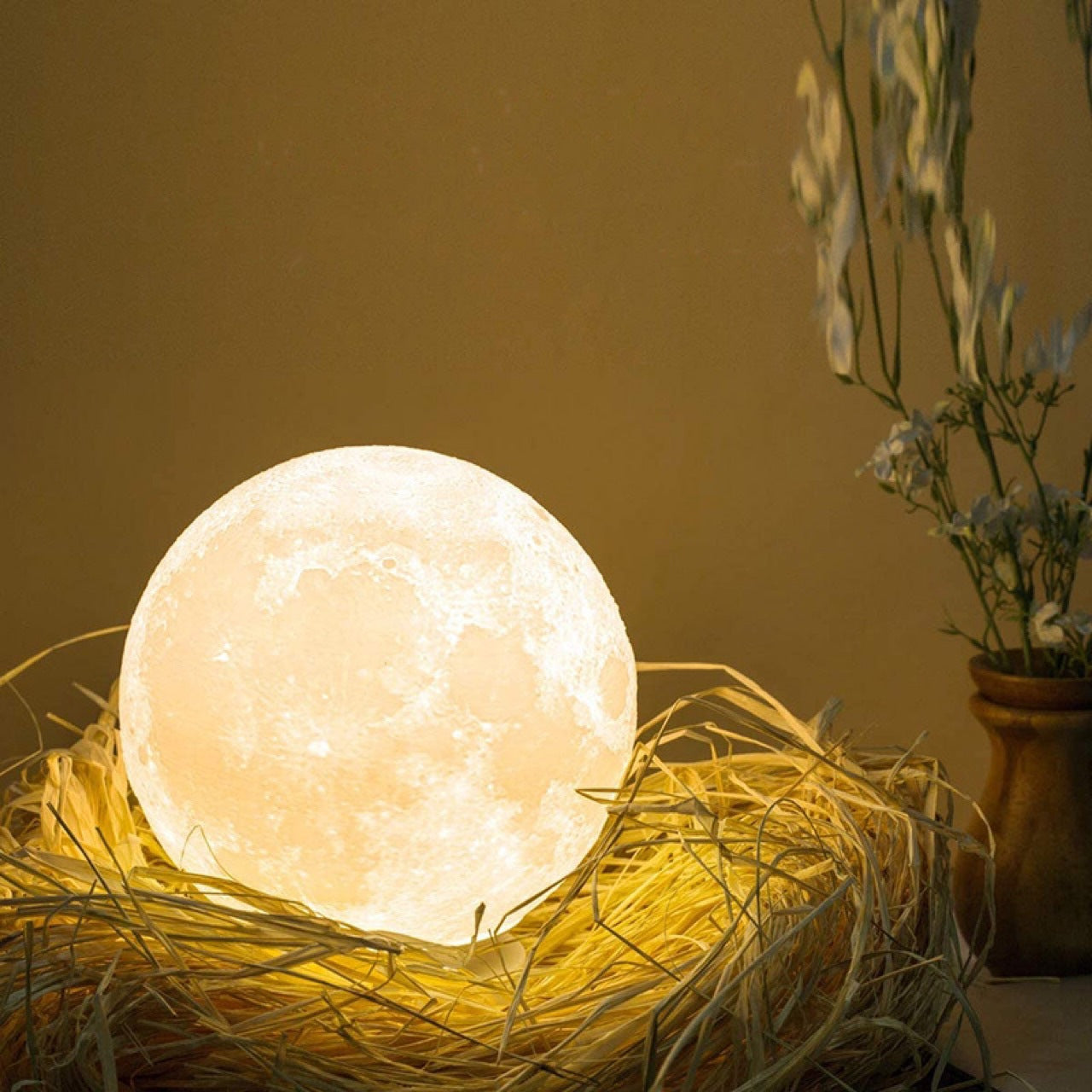 Luz de luna con batería DIY creativa Tanabata