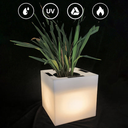 Super Bright Luminous Waterproof Plastic Flowerpot Garden Lamp