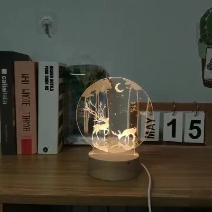 Lámpara de mesa de regalo Lámpara de atmósfera LED junto a la cama