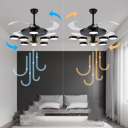 Lámpara LED de salón con ventilador eléctrico de frecuencia variable