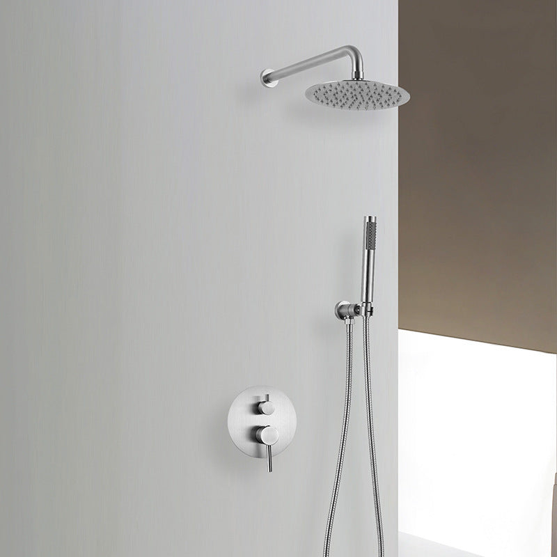 304 Brushed Stainless Steel Embedded Box Concealed Shower Head