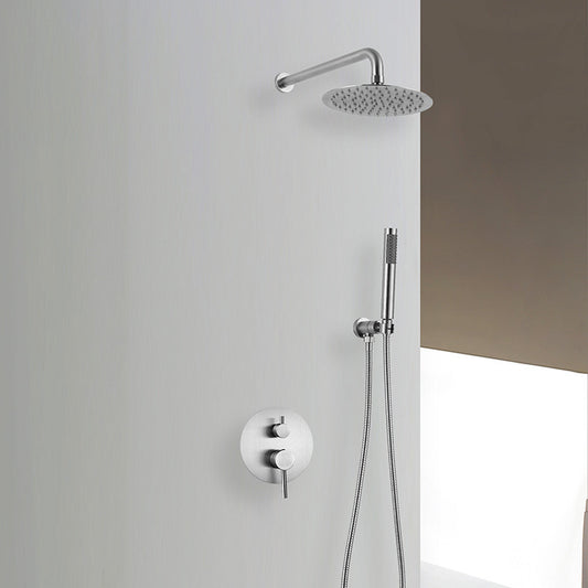 304 Brushed Stainless Steel Embedded Box Concealed Shower Head