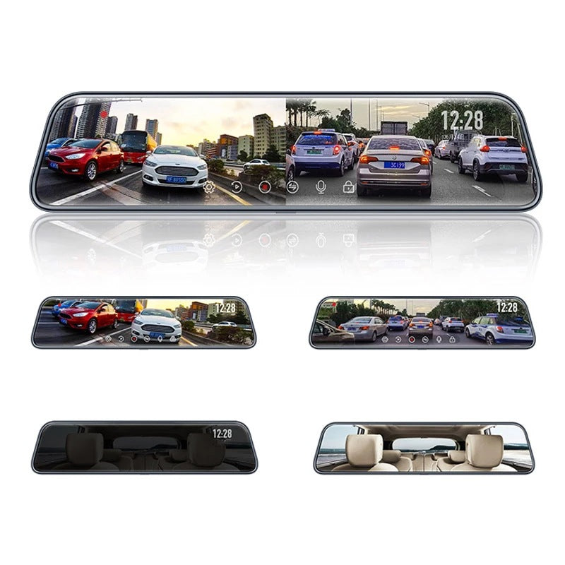 12 Dual Lens Rearview Camera Tachograph