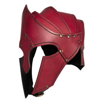 Retro Nordic Knight Leather Helmet For Halloween