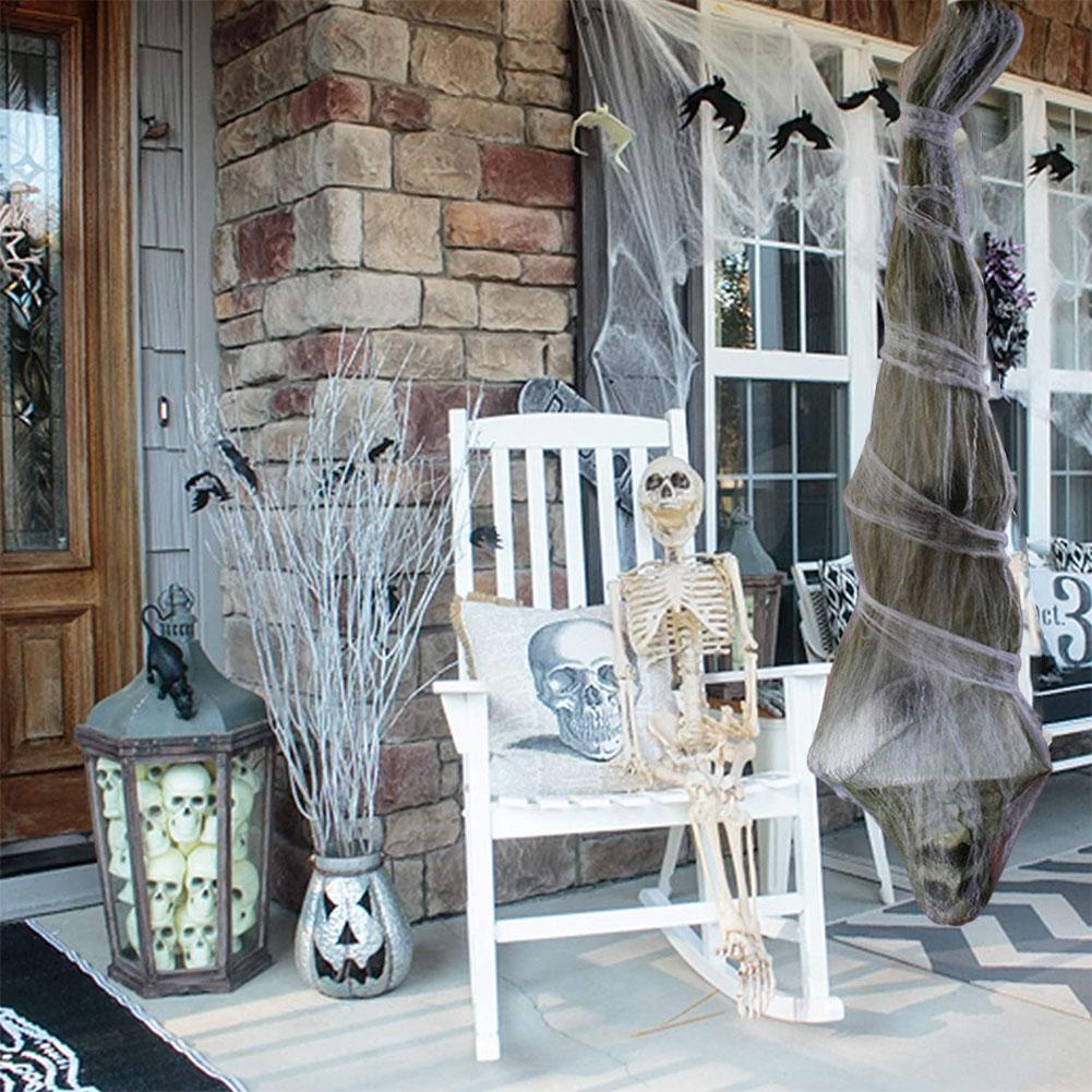 Accesorios decorativos colgantes de momia de Halloween de 1,8 m