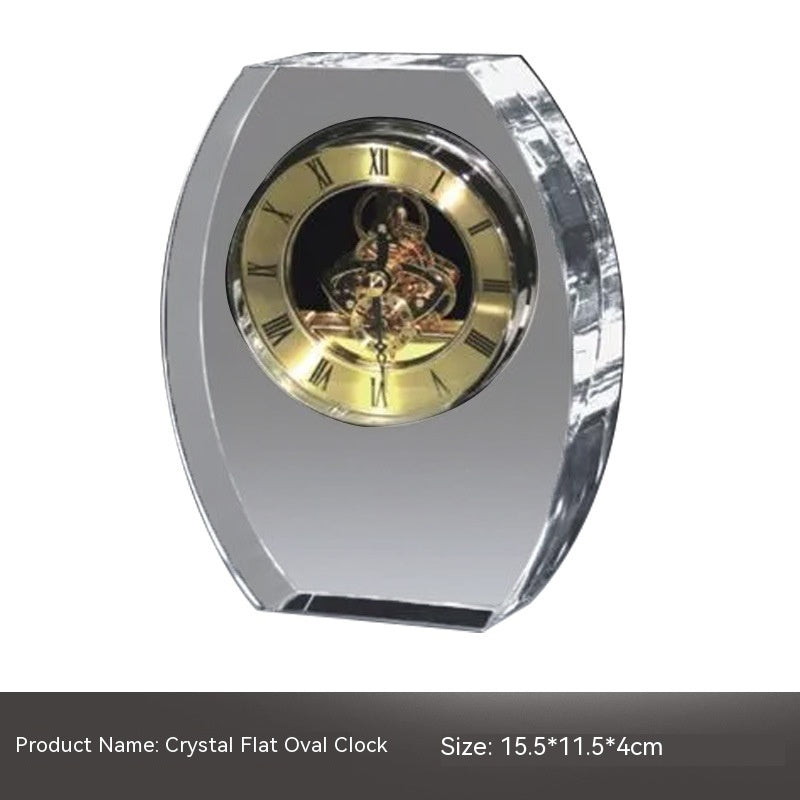 Crystal Clock Mechanical Ornament Soft Decoration