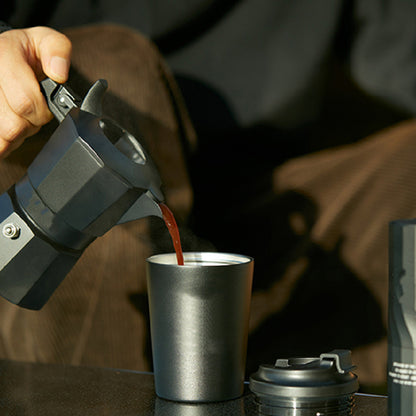 Juego de café para acampar al aire libre